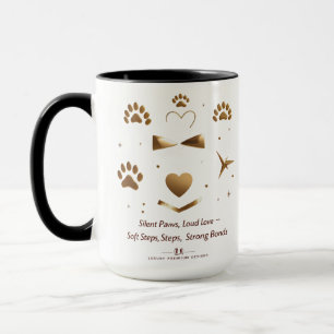 Mug Pâtes Silencieuses, Amour Loud - Chat Or Étoiles P