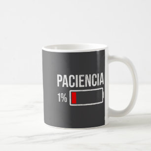 Mug Patience 1% À 1% Batterie Faible Humour Drôle Humo
