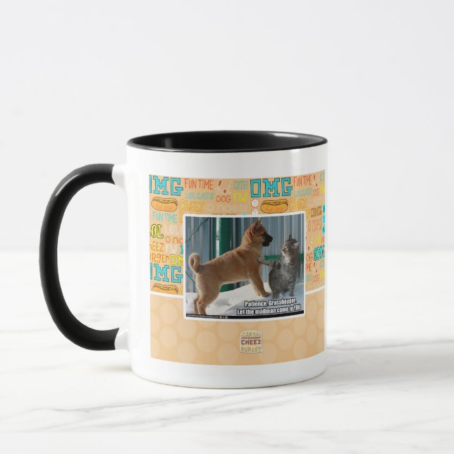 Mug Patience, sauterelle. (Gauche)