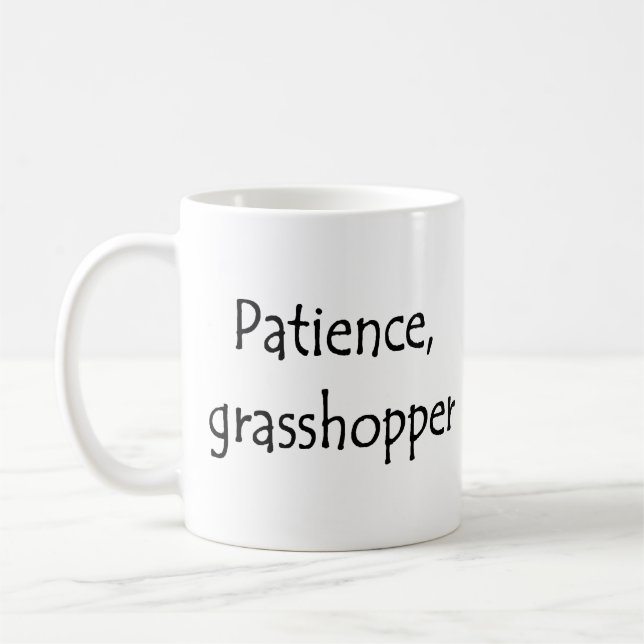 Mug patience, sauterelle (Gauche)