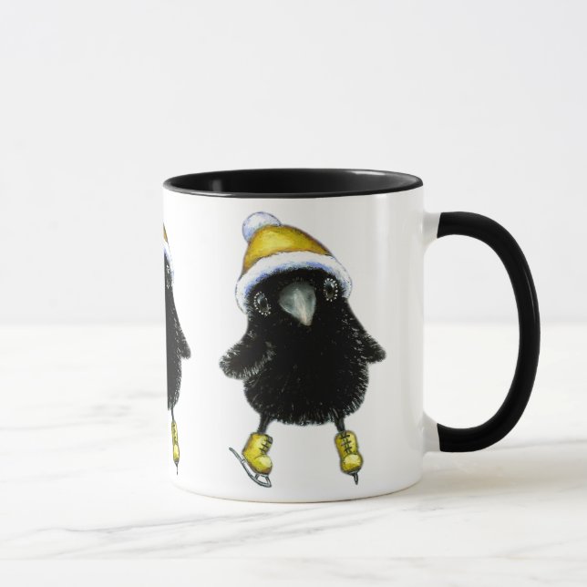 Mug Patinage de glace de corbeau de bébé (Droite)
