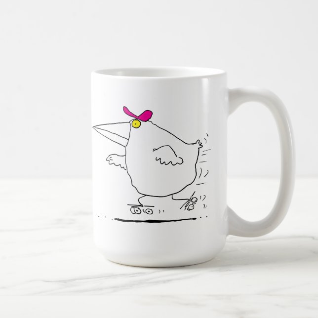 Mug Patinage de rouleau d'oiseau (Droite)