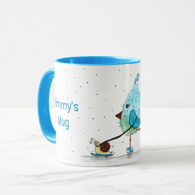 Mug Patinage de Whimsical Boug pour les garçons (Devant gauche)