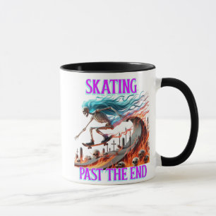 Mug Patinage Fière Squelette Un Tour Défiant La Mort
