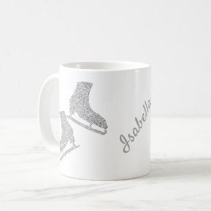 Mug Patinage sur glace patinage sur la silhouette pati