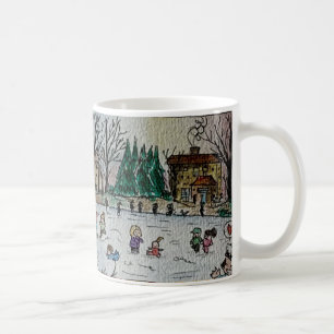 Mug Patinage sur le canal gelé