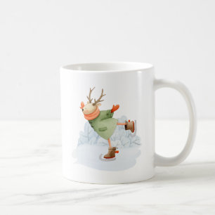 Mug Patineur hivernal de chevreuils de bois