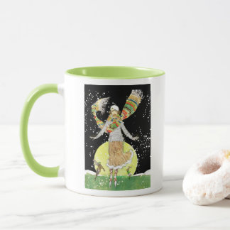 Mug Patineuse Art déco dans la neige