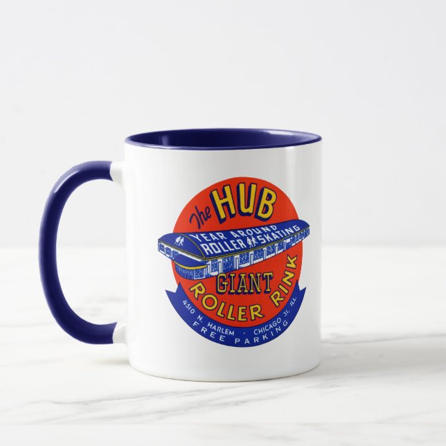 Mug patinoire vintage Chicago (Gauche)