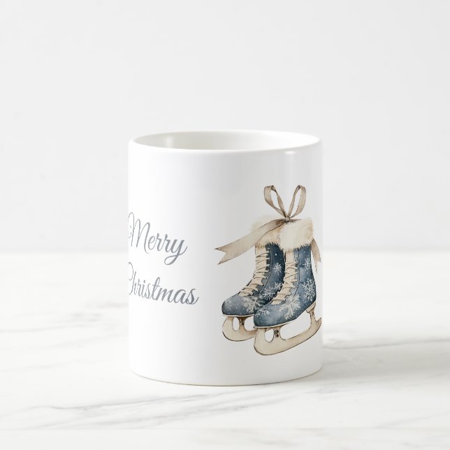 Mug Patins à glace Flocons Bleus (Centre)
