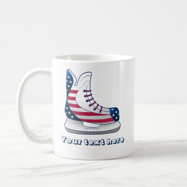 Mug Patins à hockey USA (Gauche)