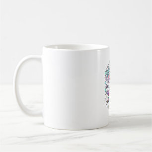 Mug Patins à roulettes Licorne Graphisme de style rétr