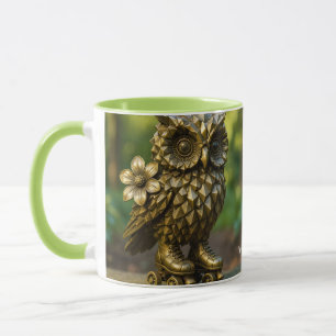 Mug Patins de chouette en laiton Fantasy Cute