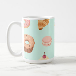 Mug Pâtisseries françaises pastel Motif de dessert mig