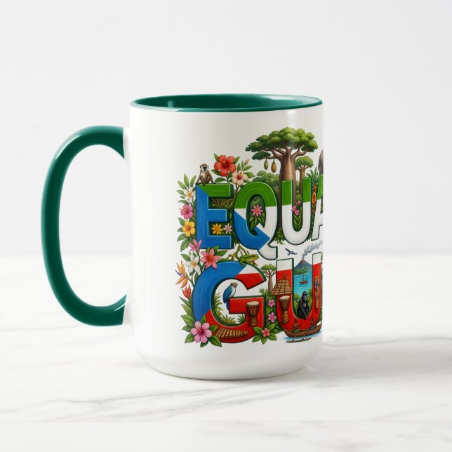 Mug Patrimoine de Guinée équatoriale - Culture & Forêt (Gauche)