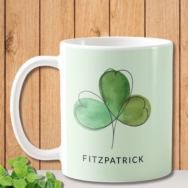 Mug Patrimoine irlandais Shamrock vert (Créateur téléchargé)