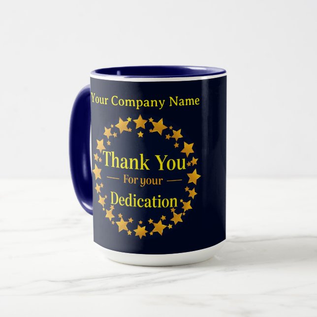 Mug Patrimoine Moderne Merci pour votre dévouement (Devant gauche)