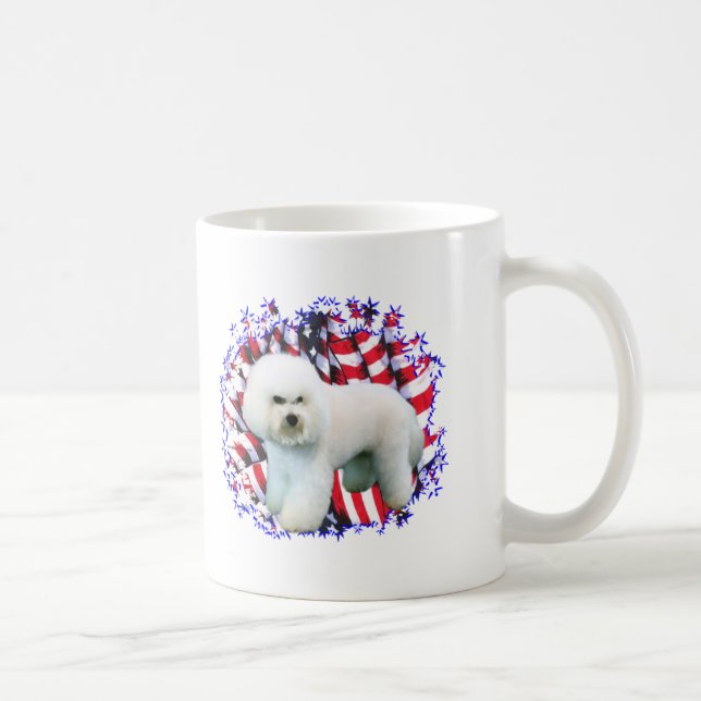 Mug Patriote de Bichon Frise (Droite)