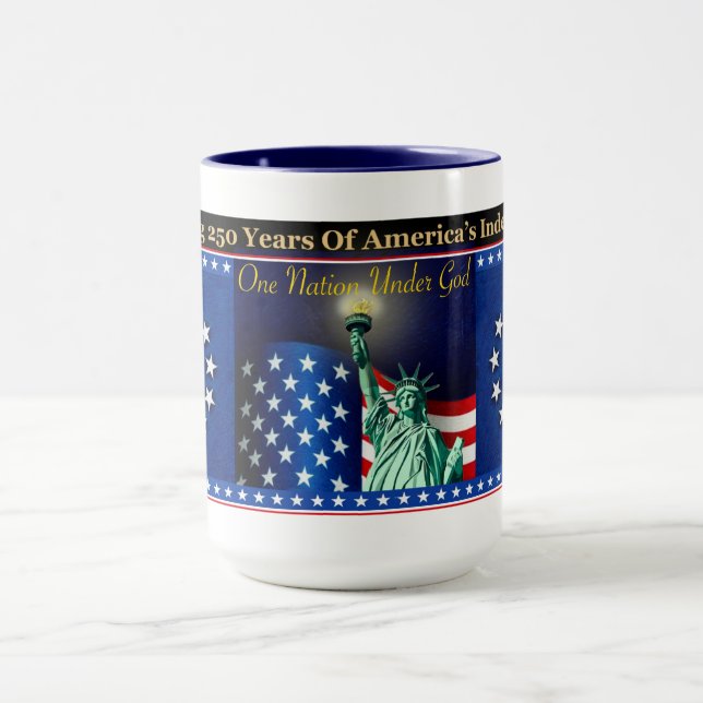 Mug Patriote de la Célébration des 250 ans d'Améri (Centre)