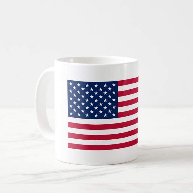 Mug Patriote Drapeau Américain USA (Devant gauche)