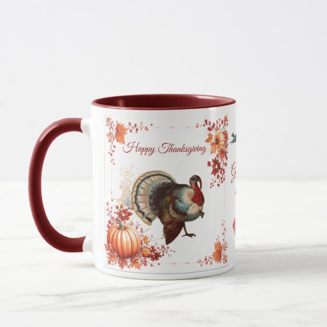 Mug Patriote Turquie Thanksgiving (Gauche)
