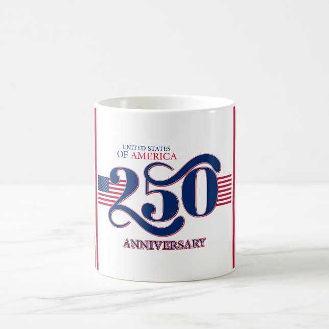 Mug Patriote USA 250  ("Honoring the red, white, and blue")