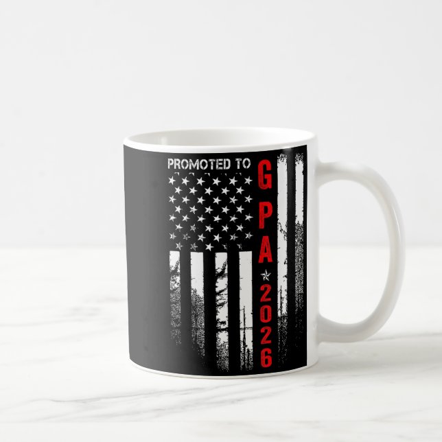 Mug Patriotic Mens Promoted To G Pa Est 2026 First Tim (Droite)