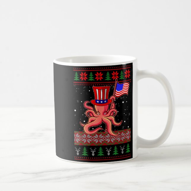 Mug Patriotic Ugly Christmas Sweater Women Kids Men  (Droite)
