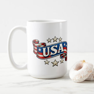 Mug Patriotic USA Banner