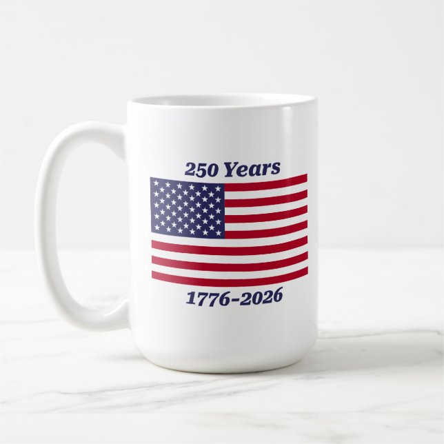 Mug Patriotique 250 Ans 1776-2026 (Gauche)
