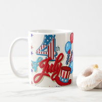 Mug patriotique 4 juillet USA Fête de l'Indépendan