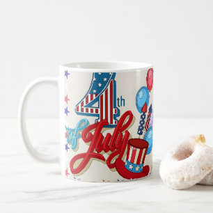 Mug patriotique 4 juillet USA Fête de l'Indépendan