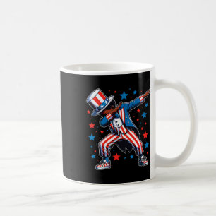 Mug Patriotique Black Dabbing Boy 4 juillet American F