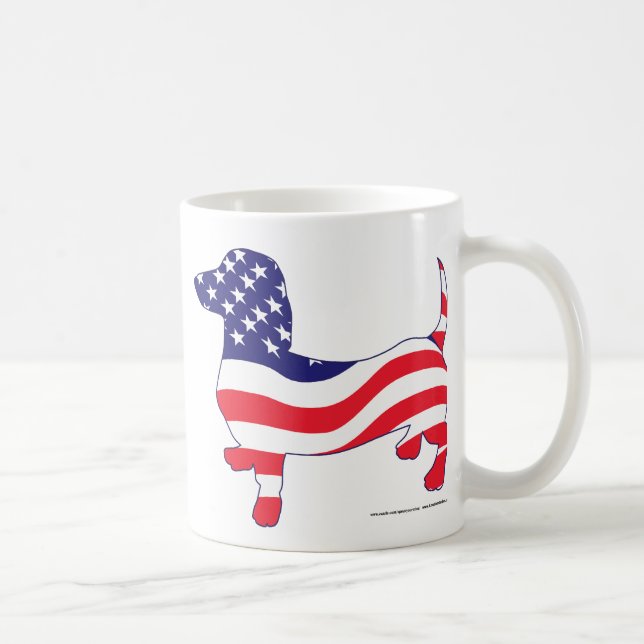 Mug Patriotique Dachshund (Droite)
