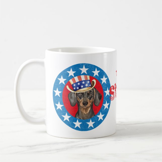 Mug Patriotique Dachshund (Gauche)
