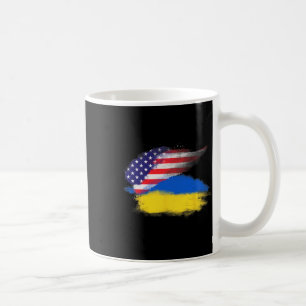 Mug Patriotique États-Unis Usa Ukraine Américain Ukrai