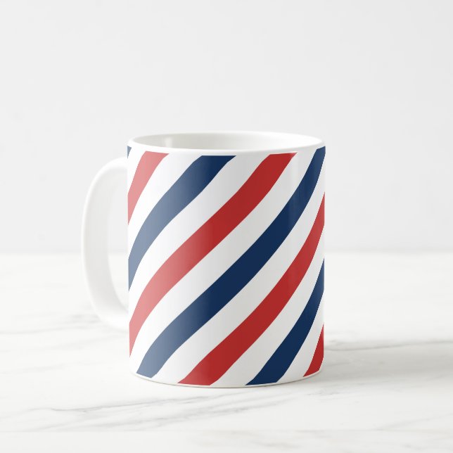 Mug Patriotique Rouge Blanc et Bleu (Devant gauche)