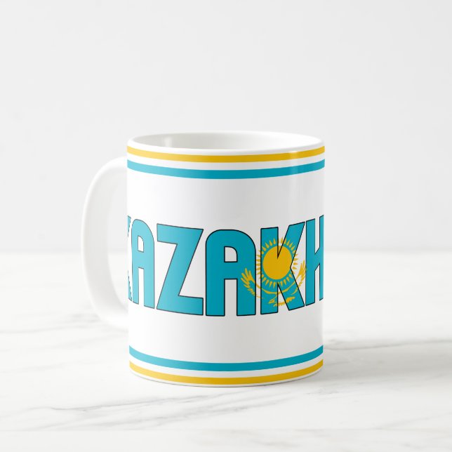 Mug Patriotique "Sippin' with Kazakhstan" (Devant gauche)