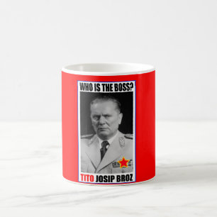 MUG PATRON DE JOSIP BROZ TITO DE MARÉCHAL