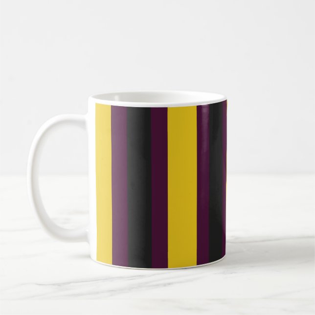 Mug Patrón de lineas Amarillo (Gauche)