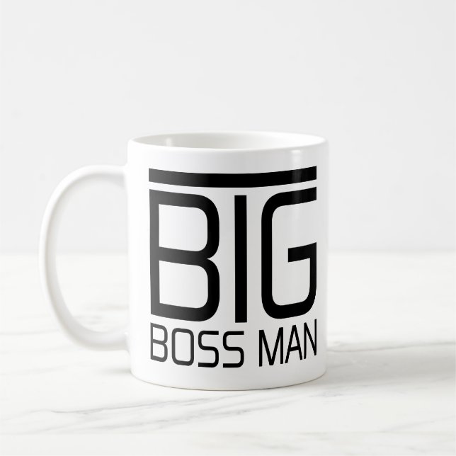 Mug Patron drôle de Bossman d'homme de patron le grand (Gauche)