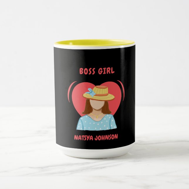 Mug patron fille mignon édition unique (Centre)