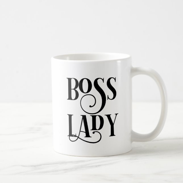 Mug Patron Lady Funny Bureau Cadeau Employé (Droite)