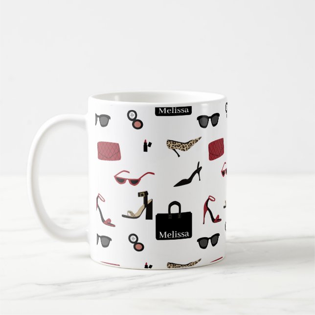 Mug Patronne de mode et accessoires fille (Gauche)