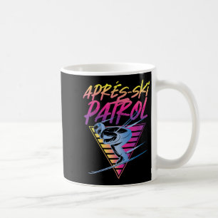 Mug Patrouille de ski d'Apres des années 80 Vintage
