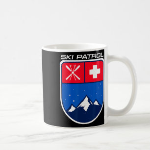 Mug Patrouille de ski de ski sur neige Pôles Ciel Trav