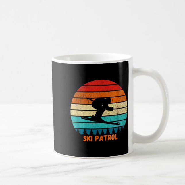 Mug Patrouille de ski station de ski hiver ski coucher (Droite)