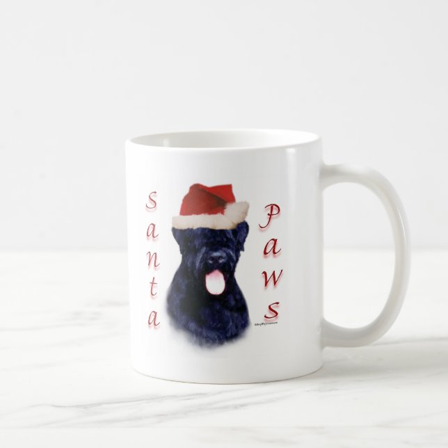 Mug Patrouilles de Père Noël Terrier Russe Noir (Droite)