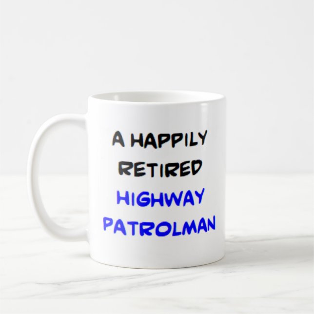 Mug patrouilleur routier à la retraite (Gauche)