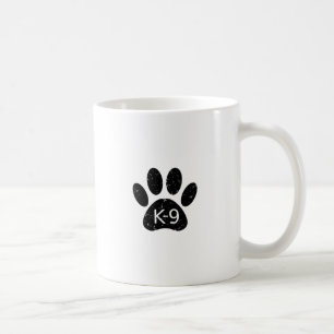 Mug Patte de chien en détresse Grunge K-9